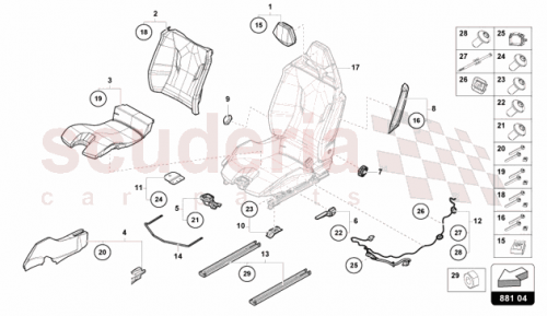 Part Diagram for Lamborghini 47B881085