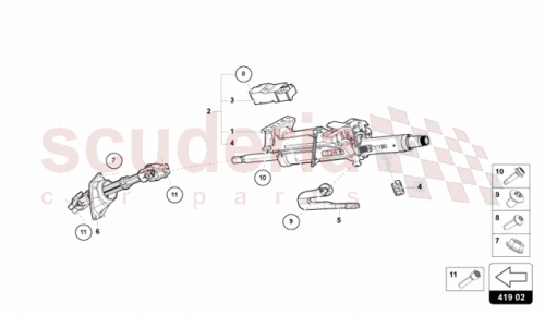 Part Diagram for Lamborghini 4K0419506K