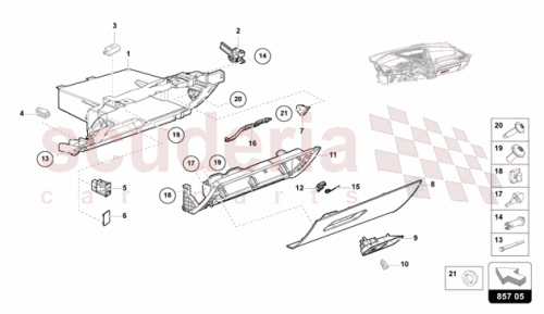 Part Diagram for Lamborghini 47A858414