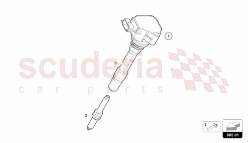 Part Diagram for Lamborghini 47B905619
