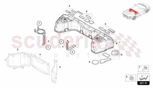 Part Diagram for Lamborghini 47B201069