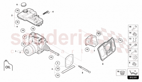 Part Diagram for Lamborghini 47B612519