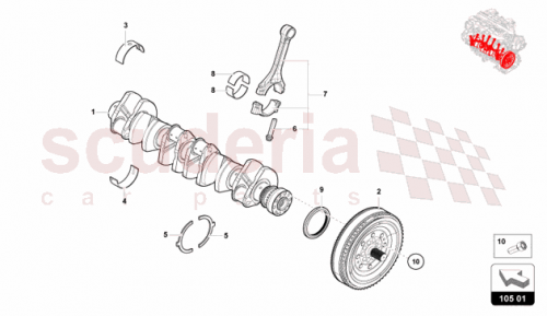 Part Diagram for Lamborghini 47B105266