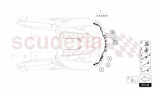 Part Diagram for Lamborghini 47B971104C