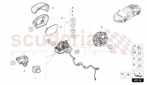 Part Diagram for Lamborghini 47A857409G3FZ