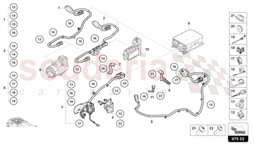 Part Diagram for Lamborghini 47C971061