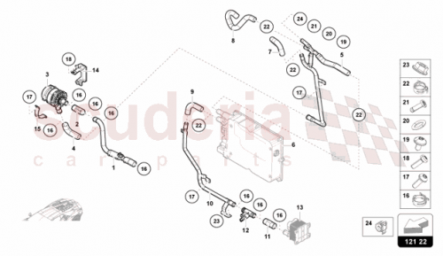 Part Diagram for Lamborghini 47B122921B