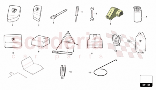 Part Diagram for Lamborghini 47B012115