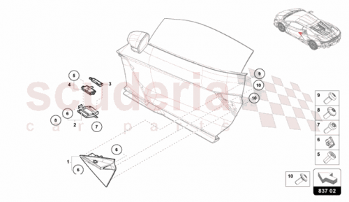 Part Diagram for Lamborghini 47B837165