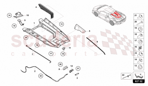 Part Diagram for Lamborghini 47B827018B
