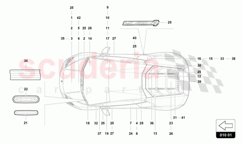 Part Diagram for Lamborghini 4T0854499D