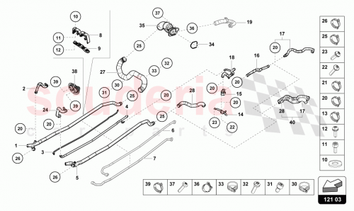 Part Diagram for Lamborghini 07L121127C