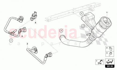 Part Diagram for Lamborghini 4M0201733C