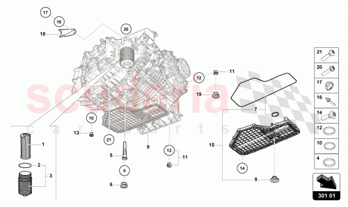 Part Diagram for Lamborghini N10736001