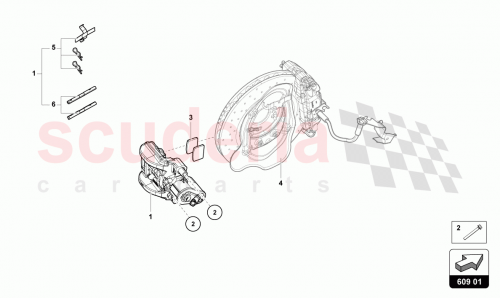 Part Diagram for Lamborghini 4S0615404F