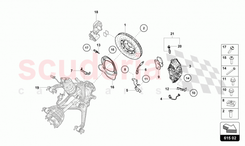 Part Diagram for Lamborghini 4S0698451AG