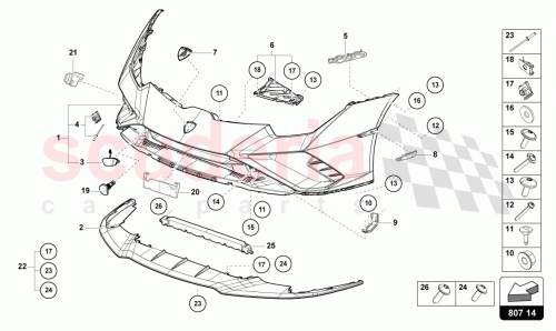 Part Diagram for Lamborghini 4T0807103S
