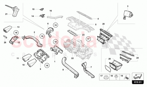 Part Diagram for Lamborghini 4T3819904