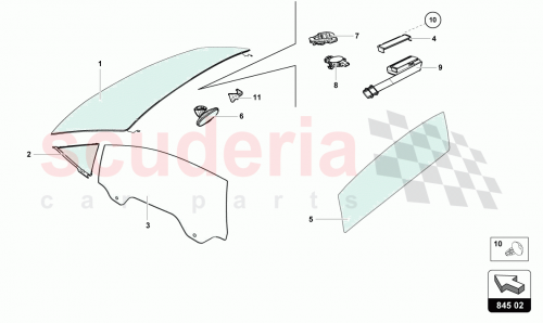 Part Diagram for Lamborghini 81A955547B