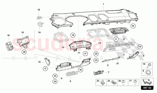 Part Diagram for Lamborghini 4T3854378