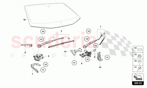 Part Diagram for Lamborghini 4T2955426