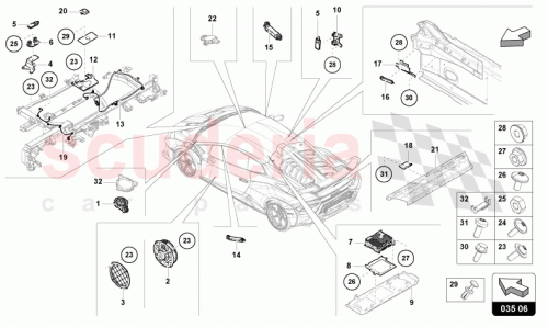 Part Diagram for Lamborghini 4T3971650C
