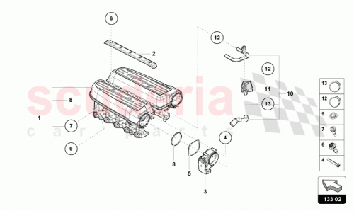 Part Diagram for Lamborghini 07L133920F