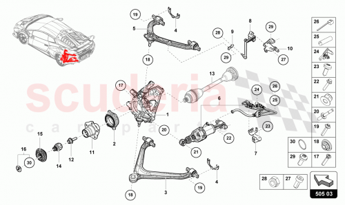 Part Diagram for Lamborghini 4T3505433