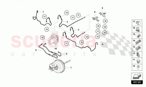 Part Diagram for Lamborghini 4T0614726H