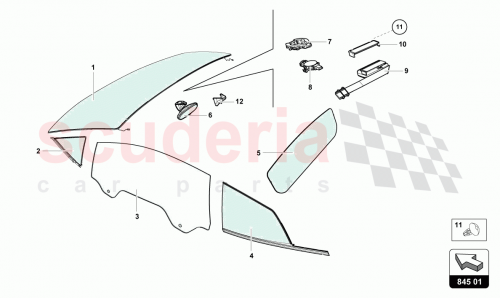 Part Diagram for Lamborghini 4T3845300