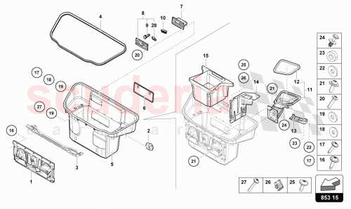 Part Diagram for Lamborghini 4T3863635B