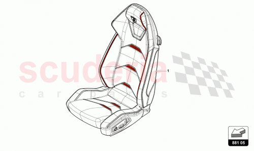 Part Diagram for Lamborghini 4T0881012BG002