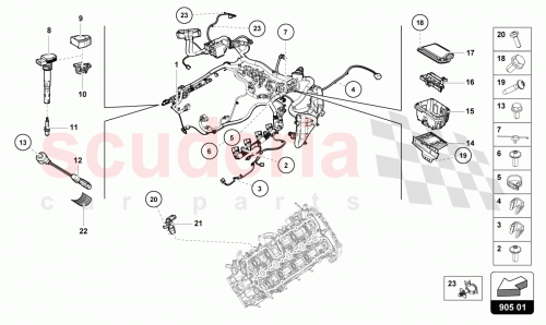 Part Diagram for Lamborghini 4S8971713E