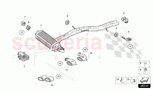 Part Diagram for Lamborghini 4ML253681AN