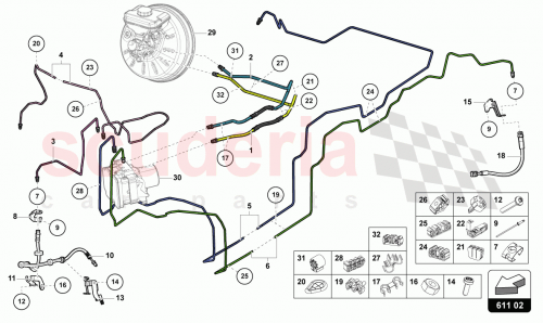 Part Diagram for Lamborghini 4M0614726N