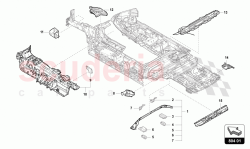 Part Diagram for Lamborghini 4M0804301A