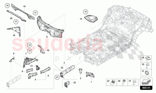 Part Diagram for Lamborghini N90856801
