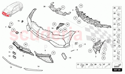 Part Diagram for Lamborghini 4ML807639GY9B