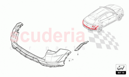 Part Diagram for Lamborghini 4ML807511CGRU