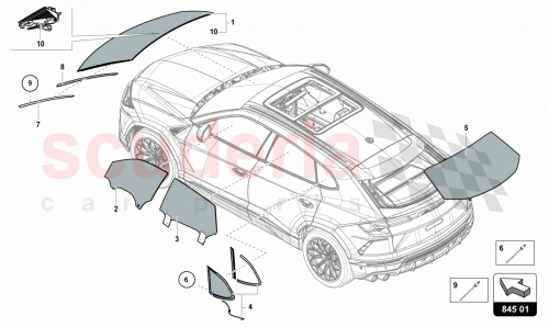 Part Diagram for Lamborghini 4ML845298ENVB