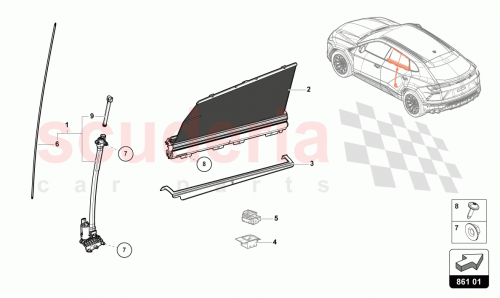 Part Diagram for Lamborghini 4ML8613346PS