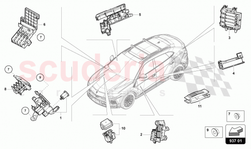 Part Diagram for Lamborghini 4M0941824AR