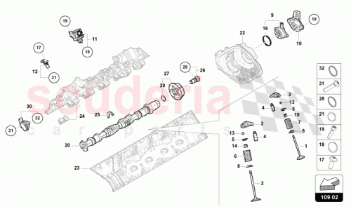 Part Diagram for Lamborghini 0P2109003K