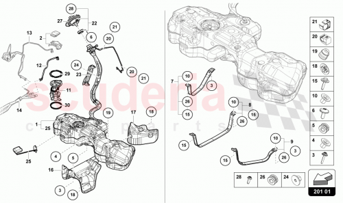Part Diagram for Lamborghini 4ML298121A