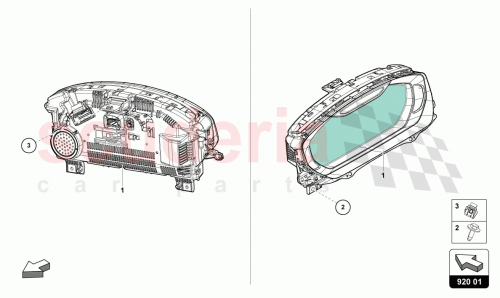 Part Diagram for Lamborghini 4ML920890H