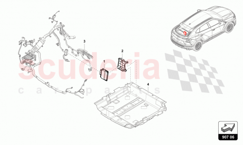 Part Diagram for Lamborghini 8W0907163B