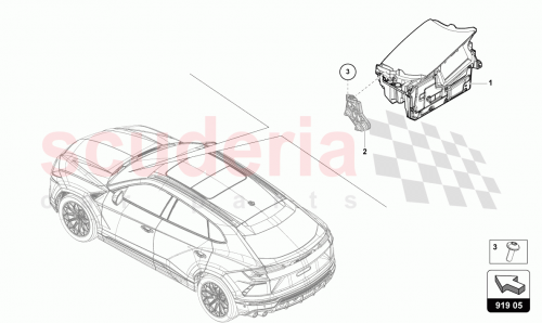 Part Diagram for Lamborghini 4MM919617C