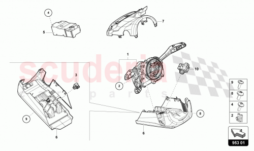 Part Diagram for Lamborghini 4ML907129AR