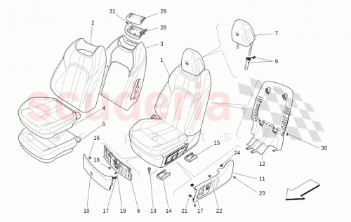 Part Diagram for Maserati F673013046