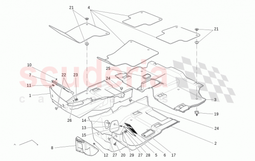 Part Diagram for Maserati 673007245